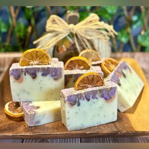Handmade Soap with Dried Orange Slices